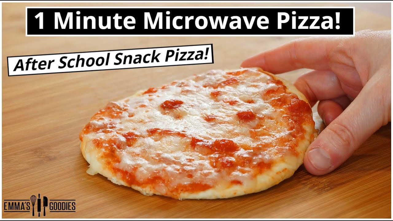 1 Minute MICROWAVE PIZZA! The EASIEST 1 minute Pizza Recipe!