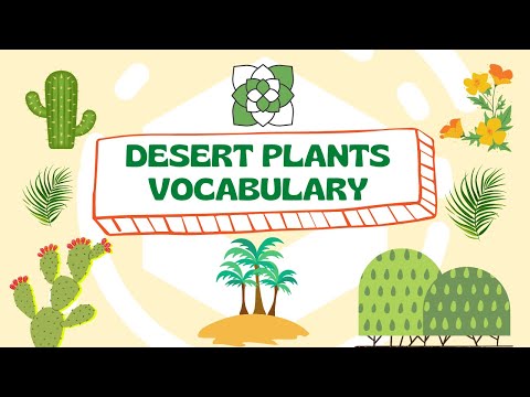 DESERT PLANTS VOCABULARY || Names of Desert Plants || Improve Vocabulary ||