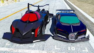 Bugatti Chiron Black Devil vs Deve Sixteen GTR-S at Special Stage Route X