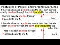 Understanding Postulates of Parallel and Perpendicular Lines