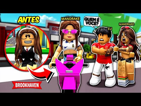 A NERD que FOI HUMILHADA e VIROU MANDRAKE... BROOKHAVEN RP Roblox