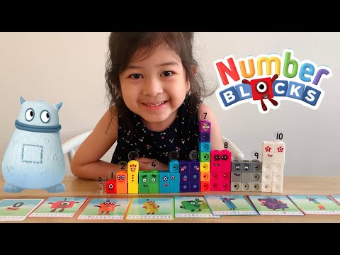 Build Numberblocks mathlink cubes with Gabby | Learn to write and count | Baby Playful #funmath
