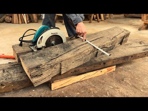 Recycling Black Wood In The Simplest And Easiest Way For Beginner Woodworkers