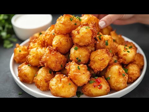 Irresistibly crunchy potato fritters! Simple, cheap and tasty!