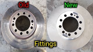 How to change brake pad or disc of Mercedes actros 2042?