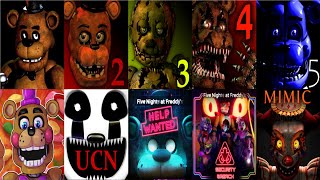 Five Nights at Freddy's Mimic All Jumpscares Simulator FNAF 1 2 3 4, SL, 6, UCN, Mimic *FNAF 2025*