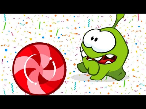 Om Nom come un gran caramelo 🍭 Videos divertidos de aprendizaje para niños