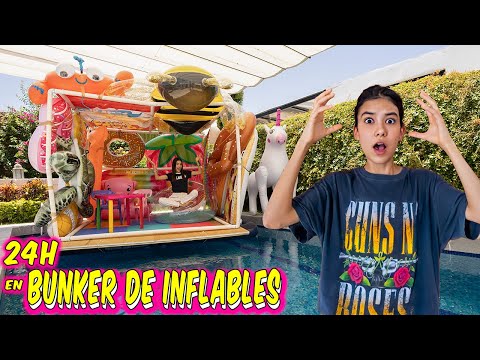 Construí BUNKER de INFLABLES ¡24 HORAS! | Ana Emilia