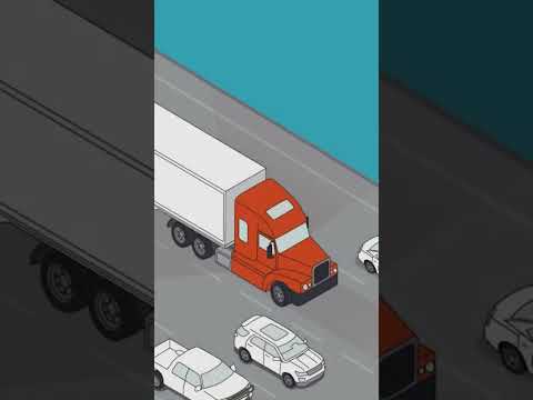 فرق الحجم كبير بين عربيتك والنقل الثقيل #shorts