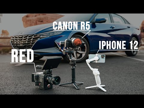 iPhone 12 vs Canon R5 vs RED // Hyundai Elantra Shoot-Out