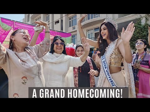 Sneak Peek Into Harnaaz Sandhu's Heartwarming Homecoming!