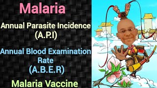 Malaria | Annual Parasite Incidence | API | Annual Blood Examination Rate | ABER | Malaria vaccine