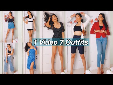 1 Video 7 Outfits🔥🙌 #shorts