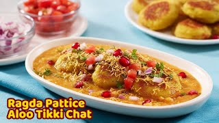 मुंबई स्ट्रीट स्टाइल रगड़ा पॅटीज़ | Ragda Patties Recipe | Street Food at Home #ragdapatties