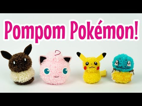 DIY Pom Pom Pokemon ~ ポンポンポケモン - YouTube