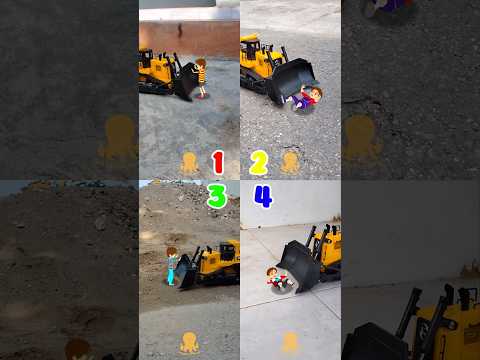 MANA PALING LUCU? YUTA DAN BULLDOZER LEWAT #sakuralucu #sakurachannel #bulldozer #excavator #jcb