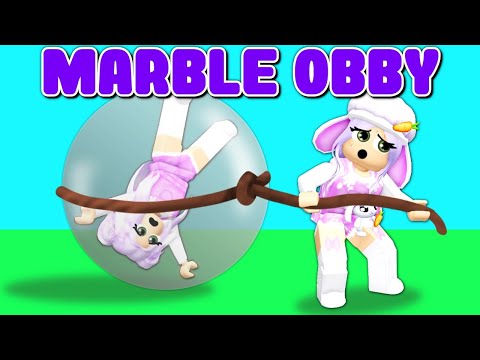 Obby BUT You're A MARBLE With My SISTER! (Roblox)