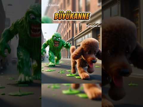 Küçük Köpek Slime Canavarından Kaçıyor