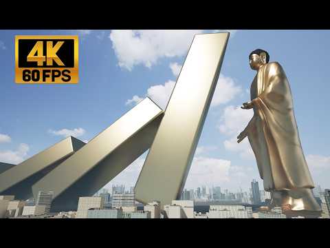 Gold Bar Domino Destroys Giant Buddha Statue