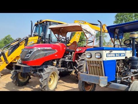 Jcb 3dx Eco Excellence Backhoe Machine Loading Soil In Mahindra and Swaraj Tractor | Jcb and Tractor