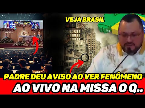 URGENTE! FIÉIS PERDERAM A CABEÇA APÓS ESSE FENÔMENO NA MISSA AO VIVO PADRE SURPREENDIDO VEJAM ISSO😨