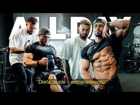 ALL DAY dieta de DEFINICIÓN + ENTRENO de ESPALDA con Lucas | Dieta y suple al DETALLE