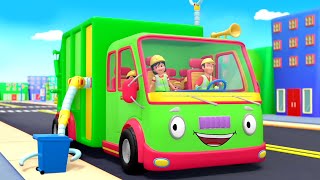Wheels On The Garbage Truck Song, Fun Learning Song for Toddlers