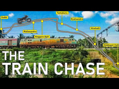 We Chased a Train Multiple Times on a Bike - 75th Republic Day Livery WAP7 ! #kuttystory