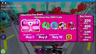Opening Valentine and Hyper crates + 24k coins in Toilet Tower Defense update!