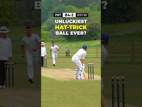Is this the UNLUCKIEST Hat-Trick Ball you’ve ever seen? 😩🏏