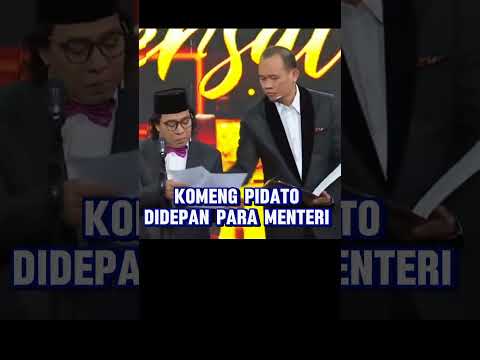 Komeng pidato didepan para menteri. #komeng #pidato #shorts