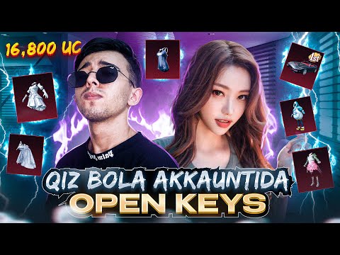 QIZ BOLA AKKAUNTIDA OPEN KEYS🔥 PUBG MOBILE!!!