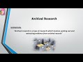 Archival Research Concepts and Practices