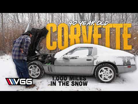 I Drove 1,000 Miles In Snow With A 40 Year Old Corvette - White House, Biltmore, And MORE!