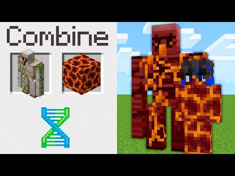 COMBINEI Mobs e ITENS no Minecraft!