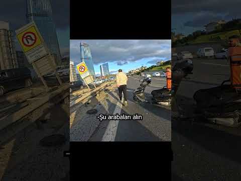 Otobanda büyük kaza #keşfet #trafik #keşfetteyiz #kaza