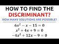 Understanding the Discriminant in Quadratics