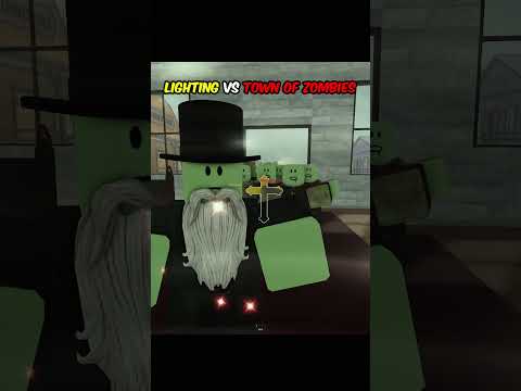 Lightning VS TOWN OF ZOMBIES💀 #roblox #deadrails