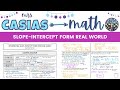 Writing Equations in Slope-Intercept Form from Real World Problems