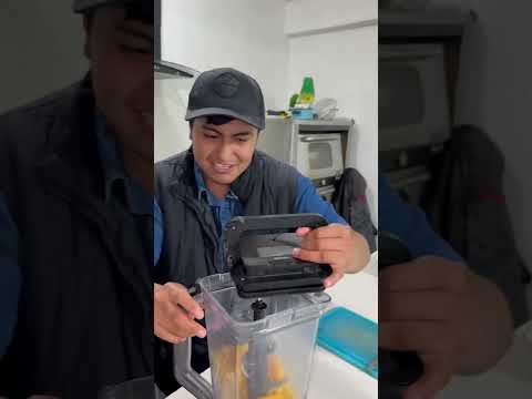 Helado de mango 🥭 🥶 #cocina #receta #humor #shorts  #helado