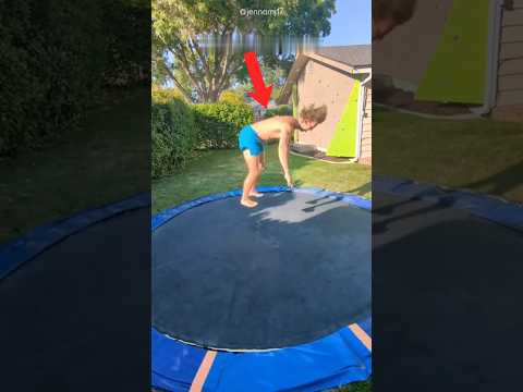 Top 3 Funniest Trampoline Fails 😂 #shortsvideo