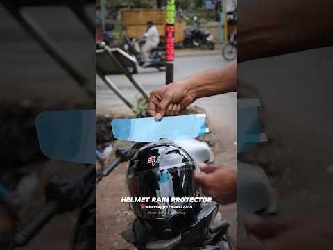 Helmet rain protection 🤩|#bike #helmet #shorts #trending #viral #protection