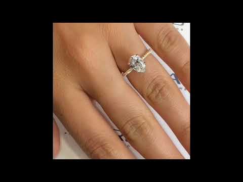 1.70 ct Pear Shape Diamond Engagement Ring
