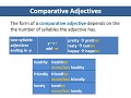 Comparative Adjectives and Adverbs
