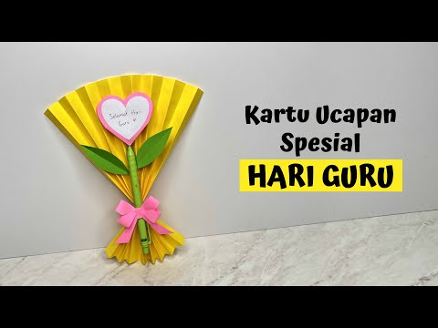 Membuat Kartu Ucapan Spesial HARI GURU dengan Hadiah Polpen