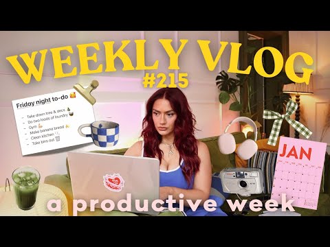 a productive week in my life 💻✅ & some self care 🧖‍♀️🫧 | WEEKLY VLOG #215