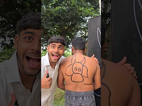 Guess my back drawing challange amazing game #shorts  #challenge 💪💪💪