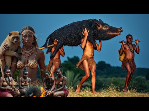 WILD Hunt Adventure with FEARLESS Hadzabe Tribe Hunters in Africa!