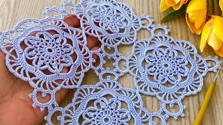 🌟You Can Make Many Projects With This Crochet Motif‼️Square Motif Tutorial