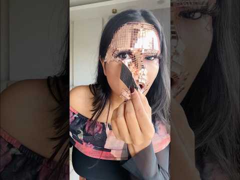DIY Disco Ball Makeup Removal ๐ฑ #crafteraditi #challenge #diy #craft #discoballmakeup #shorts #art